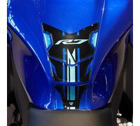 Resin Bike Adesivi Moto Compatibile con Yamaha YZF R7 2021-2024 Icon Blue. Protezioni Paraserbatoio da Urti e Graffi. Adesivi Resinati con Effetto 3D Made in Italy