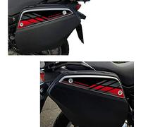 Resin Bike Adesivi Moto Compatibili con Suzuki V-Strom 650 1000 e 1050 2017-2021 Nero e Rosso. Protezioni Borse Laterali 26 e 29 Litri da Urti e Graffi. Coppia Adesivi 3D Resinati