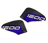 Resin Bike Adesivi per moto 3D compatibili con Triumph Tiger Explorer 1200 2011-2015 blu. Protezione serbatoio laterale da urti e graffi. Coppia di adesivi in resina - Made in Italy