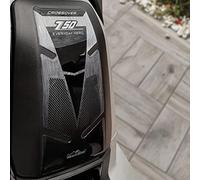 Resin Bike Adesivi Scooter Compatibile con Honda X-Adv 2021. Protezione Sportello Serbatoio da Urti e Graffi. Adesivo 3D Resinato - Effetto Carbonio e Argento Spazzolato
