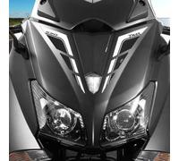 Resin Bike Adesivi Scooter Compatibile con Yamaha T-max 530 Tmax 2012-2016 Bianco e Carbonio. Protezione Fianchetti Mascherina Zona Fari Antigraffio e Antiurto. Adesivi Resinati 3D Made in Italy