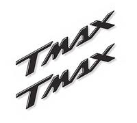 Resin Bike Adesivi Scooter Compatibile con Yamaha Tmax 2001-2019. Protezione Scooter da Urti e Graffi. Coppia Adesivi Resinati con Effetto 3D 16x2.6 cm - Nero