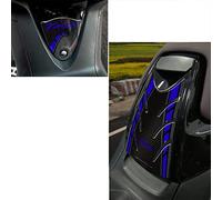 Resin Bike Adesivi Scooter Compatibile con Yamaha Tmax 2008-2011. Protezioni Carene Maxiscooter da Urti e Graffi. Kit Adesivi 3D Resinati - Effetto Carbonio e Blu