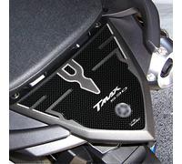 Resin Bike Adesivi Scooter Compatibile con Yamaha Tmax 530 2012 2016. Protezione Codino da Urti e Graffi. Adesivo 3D Resinato - Effetto Carbonio e Bianco