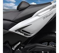 Resin Bike Adesivi Scooter compatibile con Yamaha Tmax 530 2012-2016. Protezioni Coda Boomerang da Urti e Graffi. Coppia Adesivi 3D Resinati - Effetto Carbonio