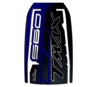 Resin Bike Adesivi Scooter Compatibile con Yamaha Tmax 560 2020. Protezione Sportello Serbatoio da Urti e Graffi. Adesivo 3D Resinato - Nero e Blu Metallizzato