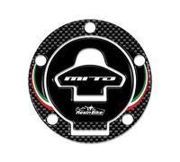 Resin Bike Adesivo Moto Compatibile con Cagiva Mito. Protezione Tappo Serbatoio da Urti e Graffi. Adesivo 3D Resinato - Nero Effetto Carbonio