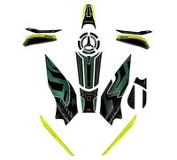 Resin Bike Kit Adesivi Moto Compatibile con Benelli TRK 702X 2023 Forest Green. Protezioni Para-Serbatoio Completa da Urti e Graffi. Adesivi Resinati con Effetto 3D