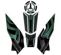 Resin Bike Kit Adesivi Moto Compatibile con Benelli TRK 702X 2023 Forest Green. Protezioni Para-Serbatoio Base da Urti e Graffi. Adesivi Resinati con Effetto 3D