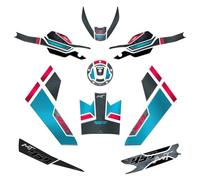 Resin Bike Kit Adesivi Moto Compatibile con CF MOTO 450 MT 2024 Zephyr Blue. Protezioni Moto Serbatoio Completa da Urti e Graffi. Adesivi Resinati con Effetto 3D Made in Italy