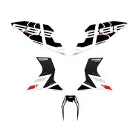 Resin Bike Kit Adesivi Moto Compatibile con Ducati Hypermotard 698 Mono 2024. Protezioni Para-Serbatoio Base da Urti e Graffi. Adesivi Resinati con Effetto 3D Made in Italy