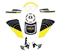 Resin Bike Kit Adesivi Moto Compatibile con Husqvarna Norden 901 2022-2023. Protezioni Moto Serbatoio Completa da Urti e Graffi. Adesivi Resinati con Effetto 3D Made in Italy