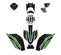 Resin Bike Kit Adesivi Moto Compatibile con Kawasaki Z650 2024. Protezioni Moto Serbatoio Completa da Urti e Graffi. Adesivi Resinati con Effetto 3D Made in Italy