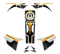 Resin Bike Kit Adesivi Moto Compatibile con Voge Valico 525 DSX 2023-2024. Protezioni Moto Serbatoio Completa da Urti e Graffi. Adesivi Resinati con Effetto 3D Made in Italy