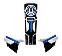 Resin Bike Kit Adesivi Moto Compatibile con Voge Valico 525 DSX 2023-2025 Avio Blue. Protezioni Para-Serbatoio Base da Urti e Graffi. Adesivi Resinati con Effetto 3D Made in Italy