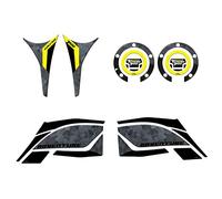 Resin Bike Kit Adesivi Moto Compatibile con Yamaha Tenere 700 World Raid 2022-2025. Protezione Moto Serbatoio da Urti e Graffi. Kit Base Adesivi 3D Resinati Tenere World Raid