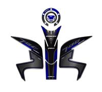 Resin Bike Kit Adesivi Moto Compatibile con Yamaha Tracer 700 2016-2019 Blu. Protezioni Para-Serbatoio Base da Urti e Graffi. Adesivi Resinati con Effetto 3D Made in Italy