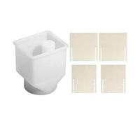 Resin Candle Holder Mold - House Shape Art Craft, resina concrete Casting Mold, decorazione strumento per sala da matrimonio, festa centerpiece, tavolo decorativo, artigianato forniture 2,95 x 2,6 x