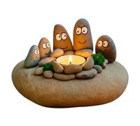 Resin Candle Holders - Funny Anti Tip Table Centerpieces, Cute Decorative Candle Sticks with Stable Base, Resin Home Decor for Living Room Bedroom Kitchen Office Desk Shelf Counter