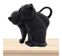 Resin Cat Figurine, Resin Tabletop Decorative Figurine, Multipurpose Animal Home Decor, Realistic Sculpture for Porch, Living Room