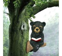 Resin Craft Scene Bear Bodorment Exquisite Orso Solar Lamp Garden Orso Decor