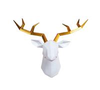Resin Deer Wall Hanging - Decorative Antler Sculpture, Anti-Fade Resin Artwork Providing Natural Wodland Charm, Durablee Lightweight Design for Contemporary Rustic Interiors, Perfect Accent
