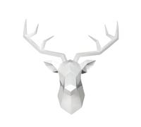 Resin Deer Wall Hanging - Decorative Antler Sculpture, Anti-Fade Resin Artwork Providing Natural Wodland Charm, Durablee Lightweight Design for Contemporary Rustic Interiors, Perfect Accent