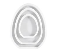 Resin Easter Molds, Easter Egg Silicone Mold, 3 epossidici, Candle Making, Crafting Tools Clay Crafts, Resin Supplies for Home Decoration, 5,35 x 6,54 x 1,06 Inch