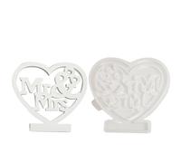 Resin Heart Molds, Silicone Concrete Molds, Cuore Shaped Casting Form, Cement Shape for Crafts, Valentine's Day Insert Craft Mucilage Pattern for Home Decor