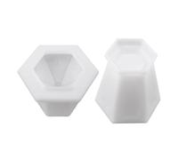 Resin Jar Molds - 3D Vintage Hexagon Jar, 5.7 Inches Epoxy Casting Molds for Fabrication, Casting Tool Item, Art Supplies with Geometric Patterned Finish, Hexagonal Mold Set for Shaping Containers