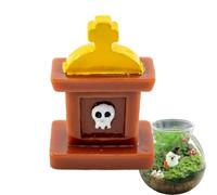 Resin Mini Pumpkin Figurines - Creepy Spooky Halloween Decorations, Miniatu