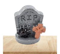 Resin Mini Pumpkin Figurines - Creepy Spooky Halloween Decorations, Miniatu