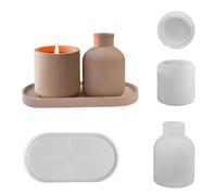 Resin Mold - Non-Stick Crafting Tool Set | Small Vase Silicone Molds For Crafts, Ideal For Wax, Candle Holders, Home Decor, Art Projects, Jewelry Trays, Party Favors, Perfect Beginners & DIY Lovers