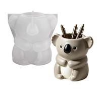 Resin Molds Silicone - Koala Reusable DIY, Animal Planter Casting, Flexible Epoxy Vessel, Handmade Art Sculpture | Versatile Crafting Container Template, Creative For Wax Plaster Concrete Pots