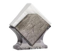 Resin Napkin Holder - Square Commercial Paper Towel Stand (570g) - Tabletop Vertical Storage in 4 Colors(Gray 2)