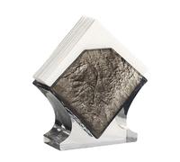 Resin Napkin Holder - Square Commercial Paper Towel Stand (570g) - Tabletop Vertical Storage in 4 Colors(Gray 1)