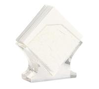 Resin Napkin Holder - Square Commercial Paper Towel Stand (570g) - Tabletop Vertical Storage in 4 Colors(Transparent 2)