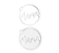 Resin Pendant Mold - Mother's Day Theme Silicone Mold | Craft Tool Round Creative Mould for Decoration Craft, Memorial for Birthday, Wall Home Mom Features, DIY Jewelry Usage