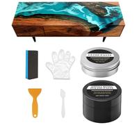 Resin Polishing Kit, Coating Buffing Scratch Remover, Paste Set with High-Gloss Build, Professional Acrylic Restorer, Heavy-Duty Formula with Industrial Style, Gear for Countertops and Artwork