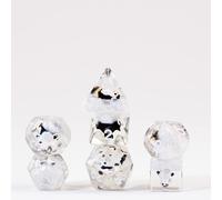 Resin Poly Dice Set: Penguin Dice