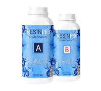 Resin Pro ® 32 Kg Resina Epossidica Ultra Trasparente Atossica - Resina + Indurente, Effetto Acqua per Creazioni Artistiche, Rivestimento Superfici, Modellismo, DIY, Bricolage Tavoli in legno, Nautica