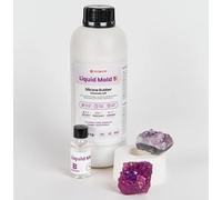 Resin Pro ® Gomma Siliconica Liquida da Colata 5 Shores, Riproduzione di Stampi, Modellini e Gioielli, Indurimento Rapido - Bianco Semilucido (5.25 Kg)
