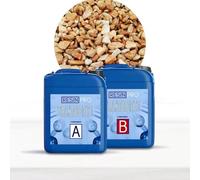 Resin Pro Kit Completo Per Pavimento Per Esterno, Pavimento Per Esterno in Ciottoli e Resina, Kit con Resina per Pavimenti Facile da Applicare, Ghiaia stabilizzata (Rosso Verona, Legante Trasparente)