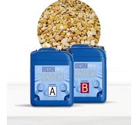 Resin Pro Kit Completo Per Pavimento Per Esterno, Pavimento Per Esterno in Ciottoli e Resina, Kit con Resina per Pavimenti Facile da Applicare, Ghiaia stabilizzata (Giallo Mori + Legante Trasparente)