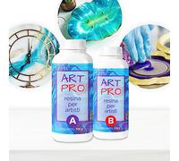 Resin Pro ® RESINA EPOSSIDICA ART PRO Ideale per Vassoi, Quadri, Rivestimenti e Pavimenti Artistici, Certificata Atossica, Guanti in Omaggio, Assitenza Tecnica in italiano, 100% Made in Italy 36,5 Kg