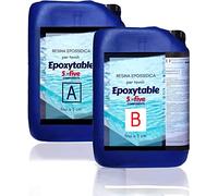 Resin Pro ® RESINA EPOSSIDICA EPOXYTABLE FIVE 30 KG: Ideale per tavoli in resina e colate fino a 5cm di spessore - Atossica - Guanti in Omaggio - Assistenza Tecnica in italiano - 100% Made in Italy