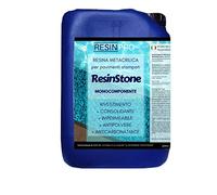 Resin Pro ® Resina Metacrilica Monocomponente ResinStone - Rivestimento per Pavimenti Stampati in Calcestruzzo, Consolidante, Impermeabile, Antipolvere, Carrabile - 10 L: 150m2
