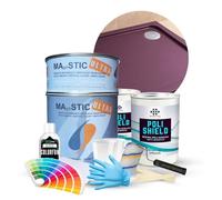 Resin Pro® ShowerFix Kit - Riparazione Piatto Doccia/Vasca con Mastice Epossidico Rapido, Vernice Protettiva, Made in Italy - Opaca Viola