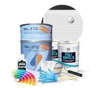 Resin Pro® ShowerFix Kit - Riparazione Piatto Doccia/Vasca con Mastice Epossidico Rapido, Vernice Protettiva, Made in Italy - Opaca Bianco
