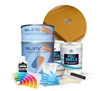 Resin Pro® ShowerFix Kit - Riparazione Piatto Doccia/Vasca con Mastice Epossidico Rapido, Vernice Protettiva, Made in Italy - Opaca Ocra